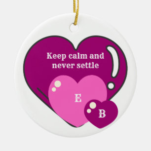 Adorno De Cerámica Cute sweet heart gratitude quote