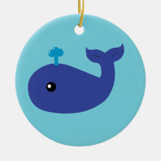 Adorno De Cerámica Cute Whale