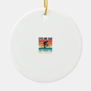 Adorno De Cerámica Cycling Papá Camiseta Diseño de Motero Vintage par