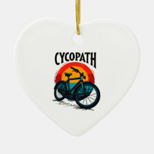 Adorno De Cerámica Cycopath: Bicicleta energética con té gráfico al a