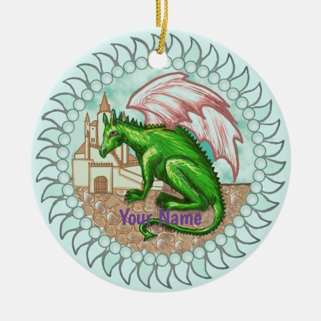 Adorno De Cerámica D Dragon ornament (Frente)