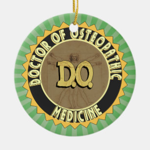 Adorno De Cerámica D.O. BADGE MÉDICA vitruista OSTEOPATHY