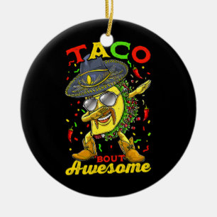 Adorno De Cerámica Dabbing Taco Cinco De Mayo Niños Mexicanos Comida