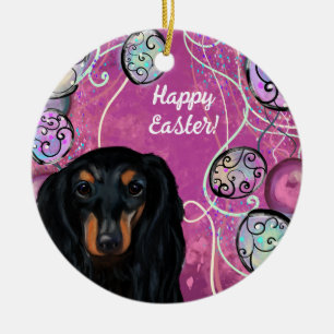 ADORNO DE CERÁMICA DACHSHUND