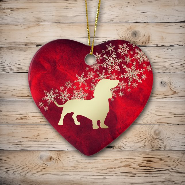 Adorno De Cerámica Dachshund (Subido por el creador)