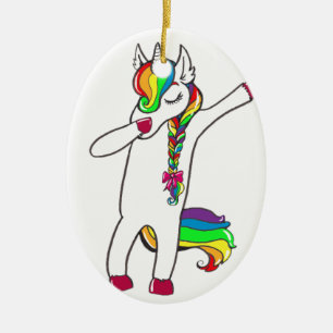 Adorno De Cerámica DAD unicornio