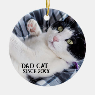 Adorno De Cerámica Daddy cat since Photo cute cat