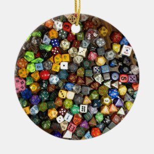 Adorno De Cerámica Dados del juego del RPG