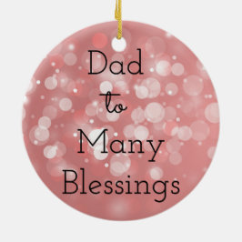 Adorno De Cerámica DadTo muchas bendiciones