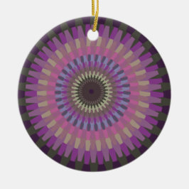 Adorno De Cerámica Dahlia de invierno en colores nocturnos - Personal