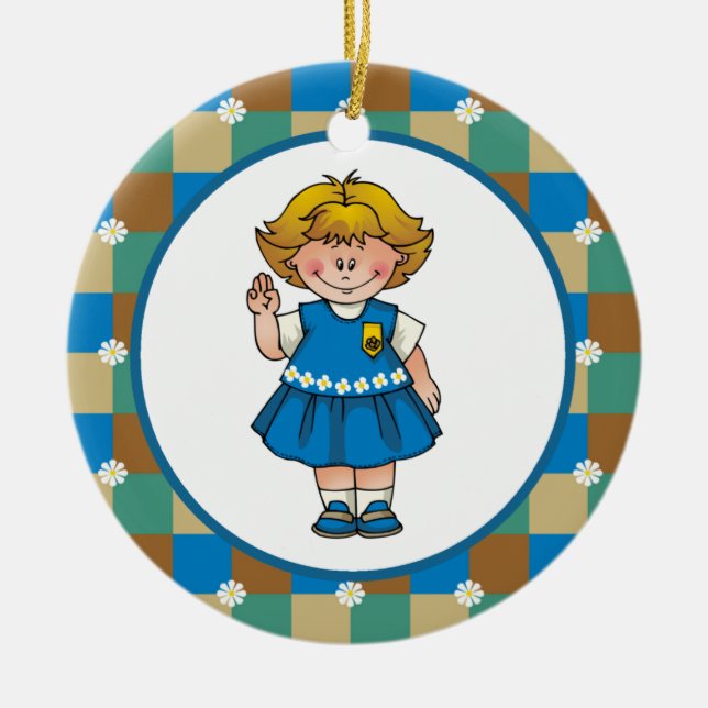 Adorno De Cerámica Daisy4 (Frente)