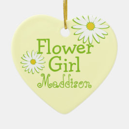 Adorno De Cerámica Daisy Boda Flower Girl