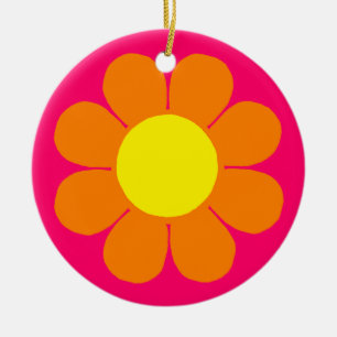 Adorno De Cerámica Daisy de energía de las flores