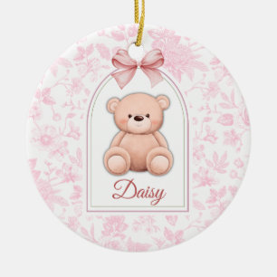 Adorno De Cerámica Daisy Diseño de guardería de osito rosado person