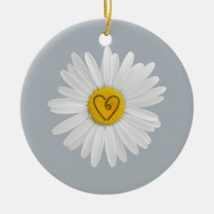 Adorno De Cerámica Daisy Flower Love Art Personalizar Antecedentes