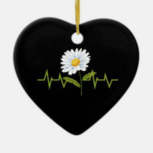 Adorno De Cerámica Daisy Heartbeat