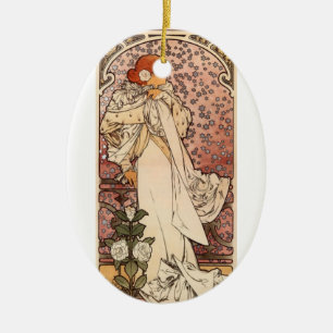 Adorno De Cerámica Dama Aux Camelias del La