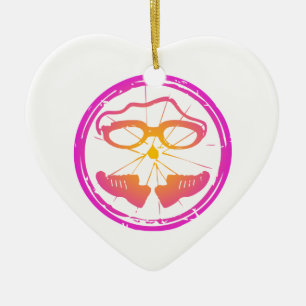 Adorno De Cerámica Dama triatlón, mujer triatlón