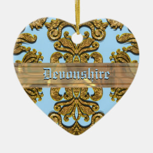 Adorno De Cerámica Damasco del Victorian de Bandwright Gigi