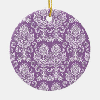 Adorno De Cerámica Damasco violeta del Victorian