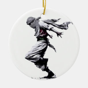 Adorno De Cerámica Dance Dabke palestino