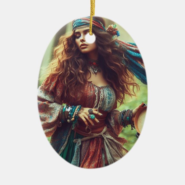 ADORNO DE CERÁMICA DANCING GYPSI (Frente)