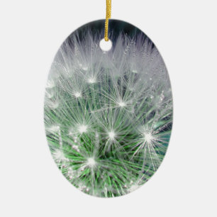 Adorno De Cerámica Dandelia verde y blanca de Guay con gotas de agua
