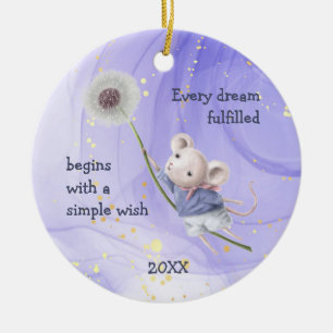 Adorno De Cerámica Dandelion Mouse todo sueño simple Inspirador
