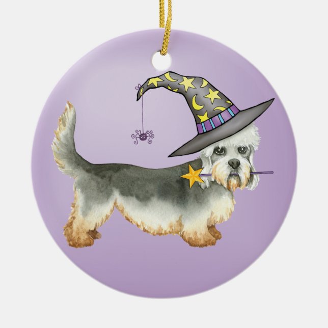 Adorno De Cerámica Dandie Witch (Frente)