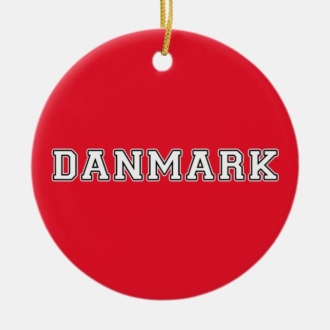 Adorno De Cerámica Danmark (Frente)