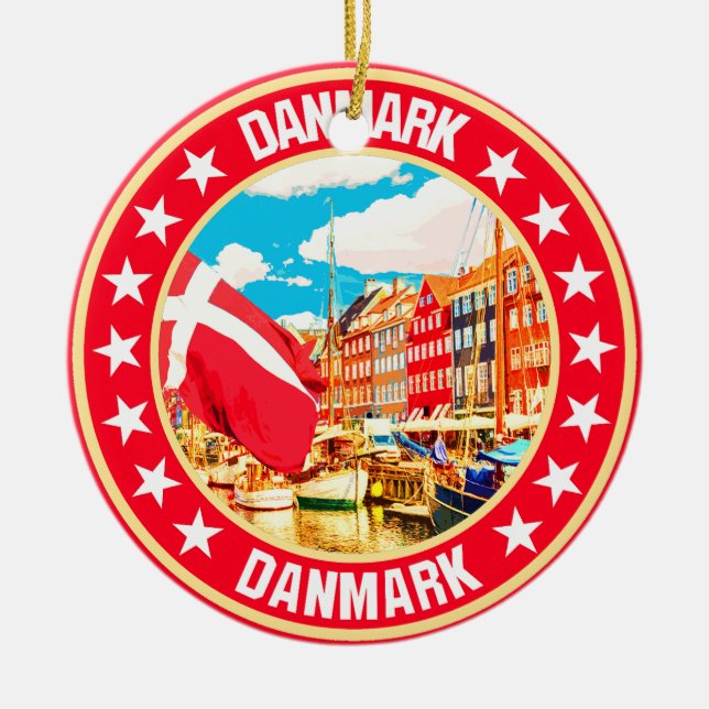 Adorno De Cerámica Danmark (Frente)