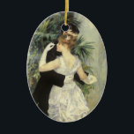 Adorno De Cerámica Danza de la ciudad por Pierre Renoir, Bella Artes<br><div class="desc">El City Dance (1883) de Pierre Renoir es un retrato romántico y de amor al arte de arte, de estilo vintage. Los lujosos recién casados están vestidos con un esmoquin de dapper y un elegante vestido. La novia y el novio son bailarines de baile para su primer baile romántico en...</div>