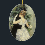 Adorno De Cerámica Danza de la ciudad por Pierre Renoir, Bella Artes<br><div class="desc">El City Dance (1883) de Pierre Renoir es un retrato romántico y de amor al arte de arte, de estilo vintage. Los lujosos recién casados están vestidos con un esmoquin de dapper y un elegante vestido. La novia y el novio son bailarines de baile para su primer baile romántico en...</div>