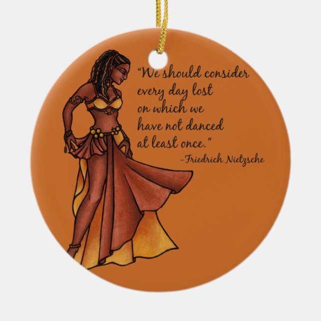 Adorno De Cerámica Danza diaria (Frente)