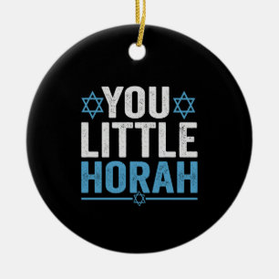 Adorno De Cerámica Danza divertida de Hanukkah Hora humor de la fiest
