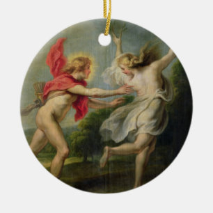 Adorno De Cerámica Daphne y Apolo (aceite)