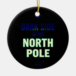 Adorno De Cerámica Dark Side of the North Pole | Funny Goth Christmas