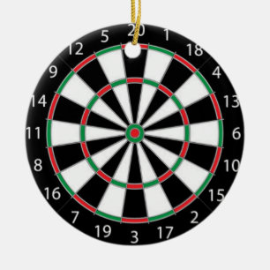 Adorno De Cerámica ¡DARTBOARD! (juego de dardos) ~