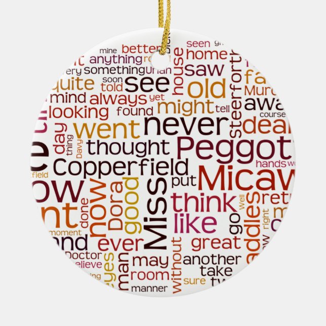 Adorno De Cerámica David Copperfield (Frente)