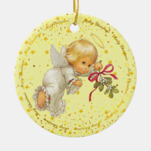 Adorno de Cerámica de Angelito Dulce