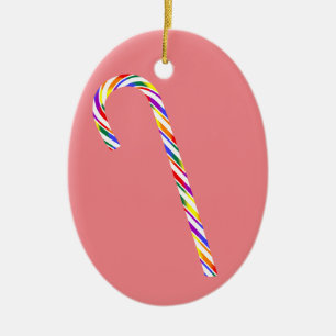 Adorno de cerámica de caramelo de orgullo LGBT+