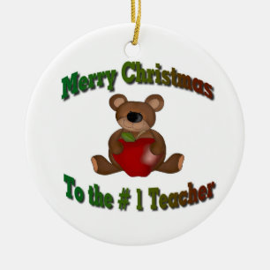 Adorno De Cerámica De # Felices Navidad 1 profesor