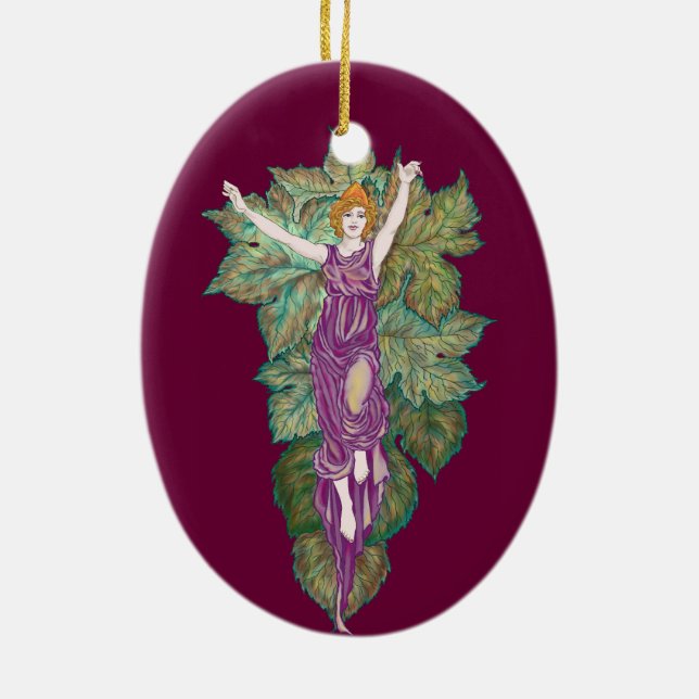 Adorno De Cerámica de la diosa madre Deméter (Atrás)