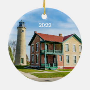 Adorno de cerámica de las luces de Kenosha