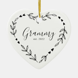 Adorno de cerámica de Navidad del año Grammy Est.