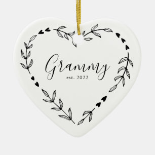 Adorno de cerámica de Navidad del año Grammy Est.