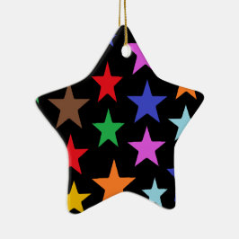Adorno de cerámica de Navidad en forma de estrella