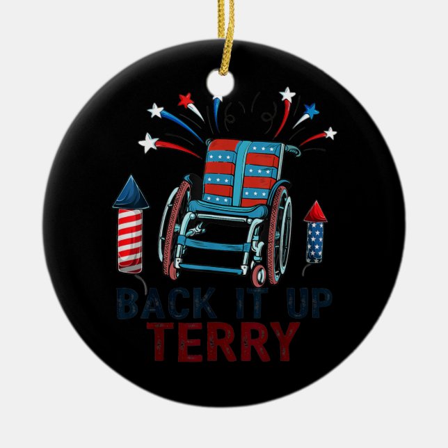 Adorno De Cerámica De Nuevo, Terry Lo Puso Al Contrario Gracioso 4 De (Frente)