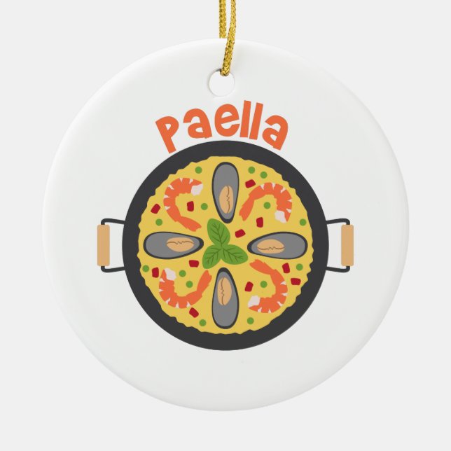 Adorno De Cerámica de paella (Frente)