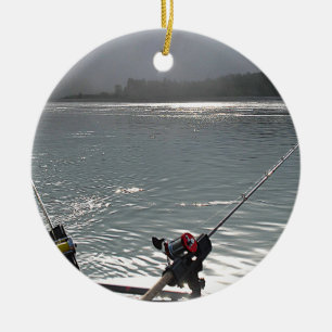 Adorno De Cerámica De pesca sin trabajo hoy